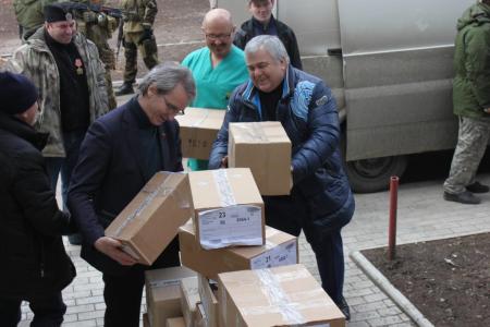 К.К. Тайсаев: Убежден, что работа по оказанию гуманитарной  помощи Новороссии должна продолжаться и наращиваться