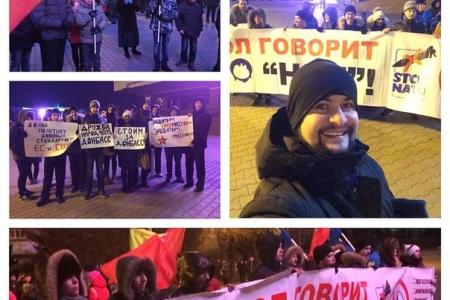 Красноярский край. Коммунисты приняли участие в митинге в поддержку Донбасса