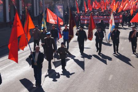 Краснодар: «Народ и Армия едины». Шествие и митинг КПРФ и Союза офицеров в столице Кубани