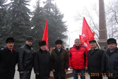 В Нальчике прошли торжественные мероприятия, организованные Комитетом КБРО КПРФ ко Дню Советской Армии и Военно-Морского Флота