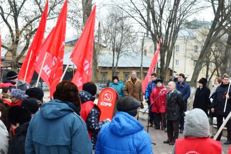 С Днем Советской Армии! Праздничный митинг КПРФ в  Туле