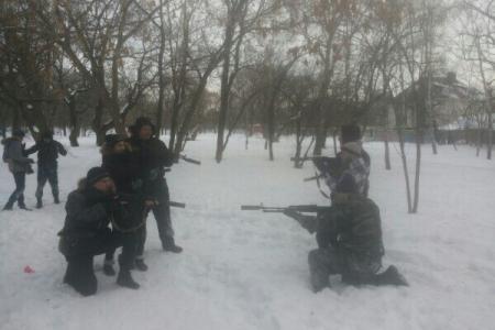 Самарская область. Комсомольская тренировка в "лазертаг"