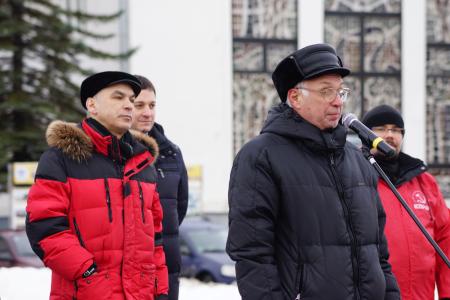 Архангельская область. Митинги в честь 97-ой годовщины создания Красной Армии