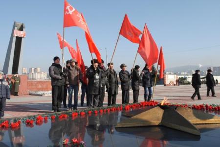 Забайкальский край. День Советской Армии и Военно-морского флота в Чите