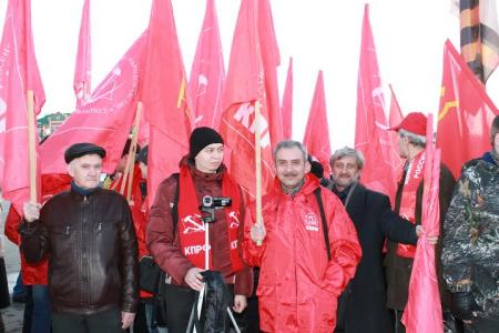 Коммунисты республики Марий Эл приняли участие в митинге, посвященном годовщине воссоединения Крыма и Севастополя с Россией