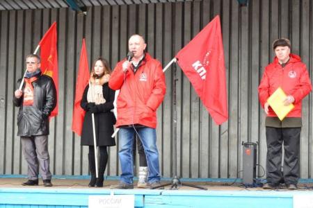 Правительство – в отставку! Митинг в городе Сокол Вологодской области