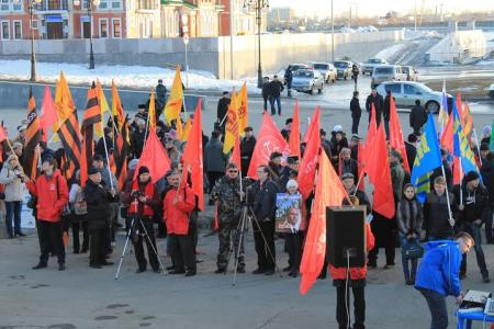 Коммунисты республики Марий Эл приняли участие в митинге, посвященном годовщине воссоединения Крыма и Севастополя с Россией
