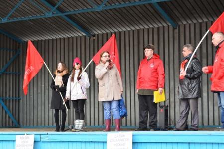 Правительство – в отставку! Митинг в городе Сокол Вологодской области