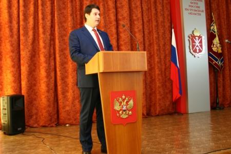 Тула. Зампредседателя областной думы, секретарь обкома КПРФ Алексей Лебедев принял участие в торжественном собрании, посвященном 12-летию образования органов госнаркоконтроля