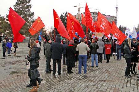 Актив Благовещенского отделения КПРФ принял участие в митинге-концерте в честь годовщины воссоединения Крыма с Россией