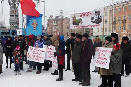 Коммунисты Алтайского края проводят митинги и пикеты против антинародной социальной политики власти