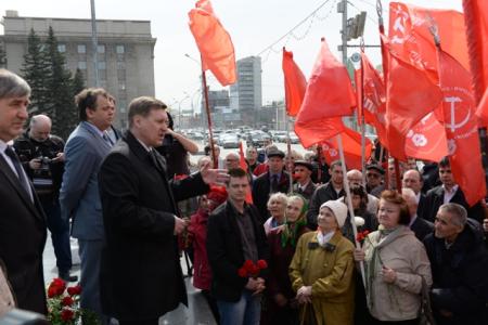 Новосибирск. Коммунисты почтили память Владимира Ильича Ленина