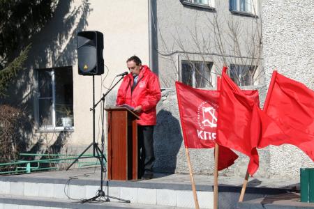 Курганская область. Митинг в районном центре Мокроусово 