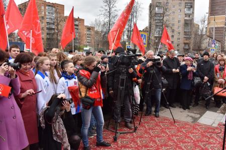 Председатель ЦК КПРФ Г.А. Зюганов посетил подмосковный город Королев