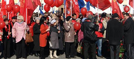На родине Ильича коммунисты отметили 145-ую годовщину со дня рождения В.И. Ленина