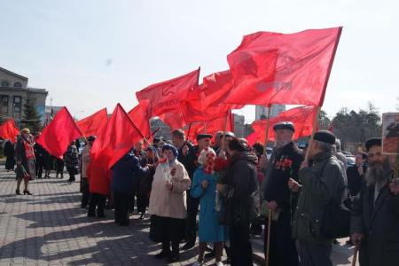В Красноярском крае прошли митинги в честь юбилея В. И. Ленина