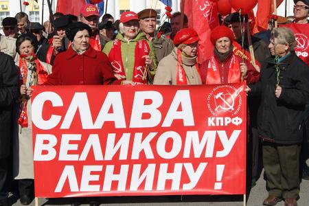 На родине Ильича коммунисты отметили 145-ую годовщину со дня рождения В.И. Ленина