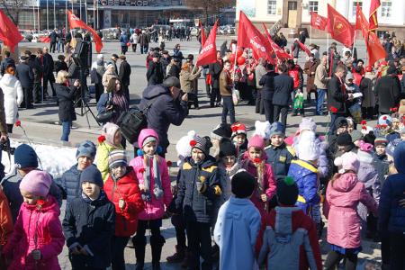 На родине Ильича коммунисты отметили 145-ую годовщину со дня рождения В.И. Ленина