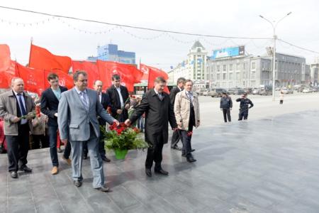 Новосибирск. Коммунисты почтили память Владимира Ильича Ленина