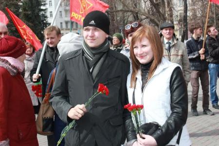 В Тюмени прошёл митинг, посвящённый 145-ой годовщине со дня рождения В.И. Ленина
