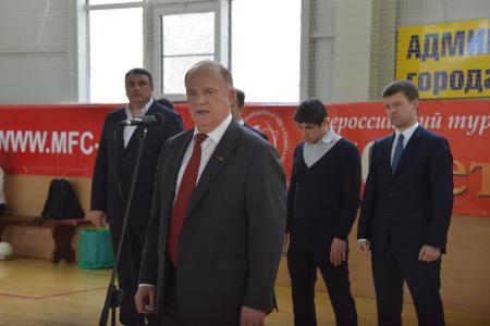Г.А. Зюганов принял участие в торжественном открытии Всероссийского турнира по мини-футболу среди региональных команд КПРФ