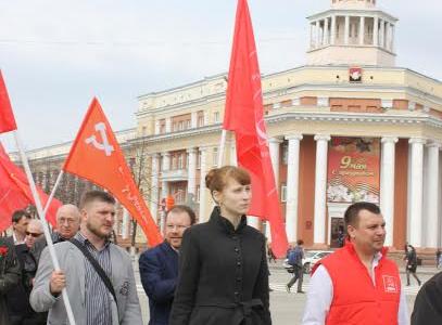 Коммунисты Кемерово провели митинг и возложили цветы в честь 145-й годовщины со Дня рождения Владимира Ильича Ленина