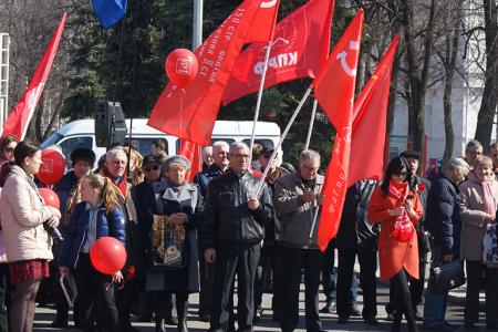 На родине Ильича коммунисты отметили 145-ую годовщину со дня рождения В.И. Ленина
