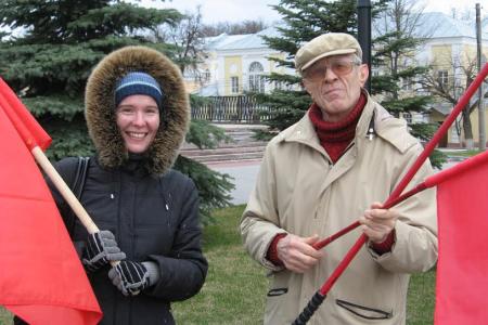Калуга. Ленин жил, Ленин жив, Ленин будет жить!