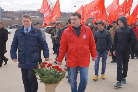 Нижегородские коммунисты провели митинги, посвященные 145-й годовщине со Дня рождения Владимира Ильича Ленина