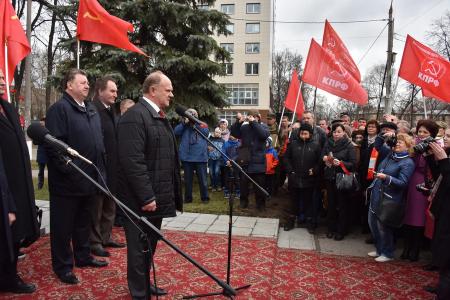 Председатель ЦК КПРФ Г.А. Зюганов посетил подмосковный город Королев
