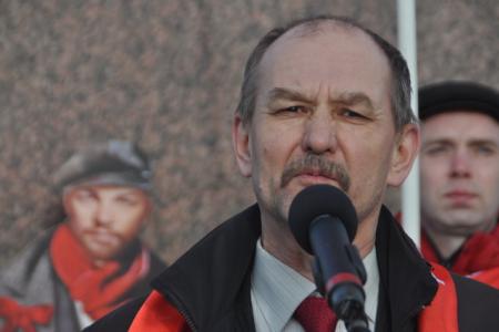 В Ленинграде состоялся торжественный митинг по случаю 145-й годовщины со дня рождения В.И. Ленина