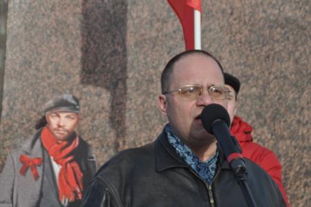 В Ленинграде состоялся торжественный митинг по случаю 145-й годовщины со дня рождения В.И. Ленина