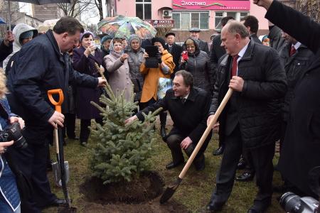 Председатель ЦК КПРФ Г.А. Зюганов посетил подмосковный город Королев