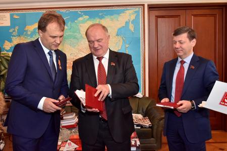 Г.А. Зюганов провел встречу с президентом Приднестровья Е.В. Шевчуком
