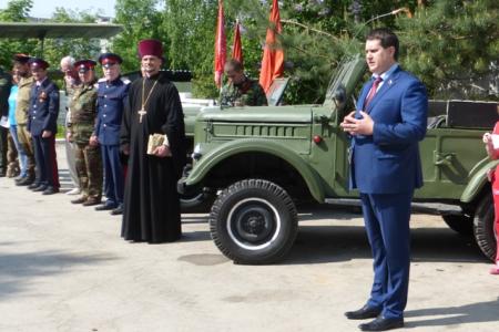Секретарь Тульского обкома партии Алексей Лебедев выступил на открытии областной Спартакиады допризывной казачьей молодежи