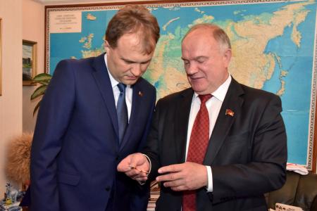 Г.А. Зюганов провел встречу с президентом Приднестровья Е.В. Шевчуком