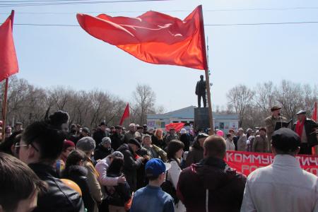 Хабаровский край. Первомай в городе Комсомольск-на-Амуре