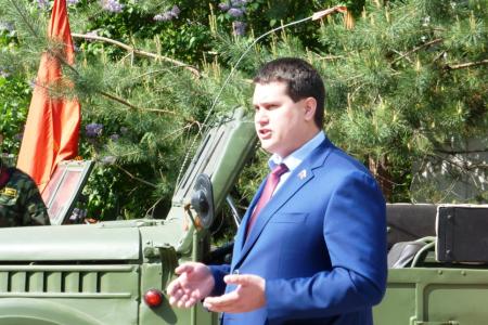 Секретарь Тульского обкома партии Алексей Лебедев выступил на открытии областной Спартакиады допризывной казачьей молодежи