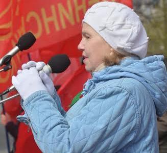 Первомайская демонстрация в Красноярске