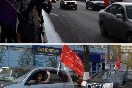 Город-герой Тула. Тульский обком организовал автопробег в ознаменование 70-летия Великой Победы