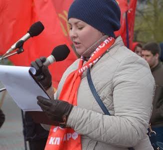 Первомайская демонстрация в Красноярске
