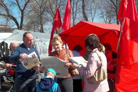 Ивановская область. Коммунисты Кинешемского района провели агитработу в Юрьевце
