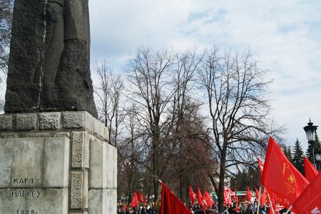 Первомайские торжества на родине Ленина