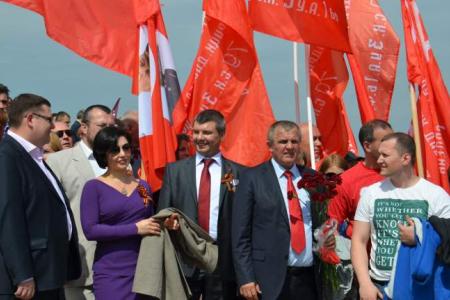Автопробег Ростовских коммунистов на Саур-могилу в честь 70-летия Победы