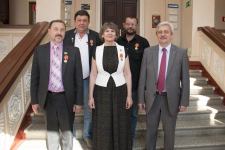 Лидер кубанских коммунистов Н.И.Осадчий приветствовал краснодарских, украинских и белорусских писателей на встрече в Пушкинской библиотеке