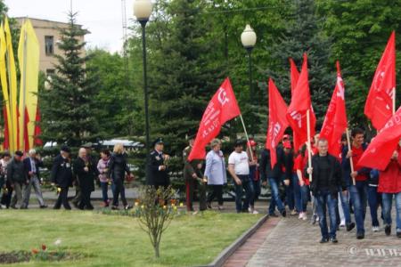 Автопробег КПРФ «Эстафета памяти в Северной Осетии» во Владикавказе