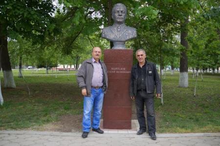 В городе Белореченске Краснодарского края установлены памятники И.В.Сталину, Г.К.Жукову, А.И.Покрышкину и В.Ф.Маргелову