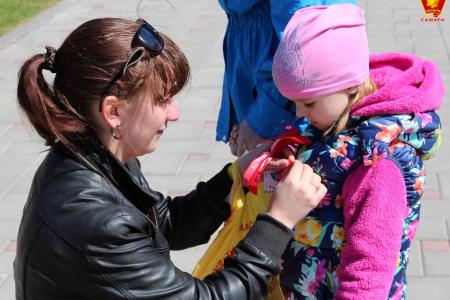 Акция "Я знаю, как выглядит Знамя Победы" проходит в Самаре