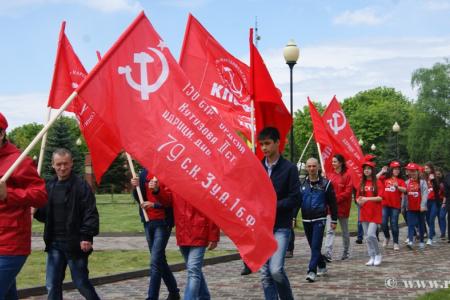 Автопробег КПРФ «Эстафета памяти в Северной Осетии» во Владикавказе