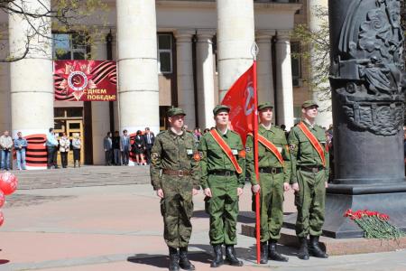 К.К. Тайсаев поздравил ветеранов и профессорско-преподавательский состав МАДИ с 70-летием Великой Победы